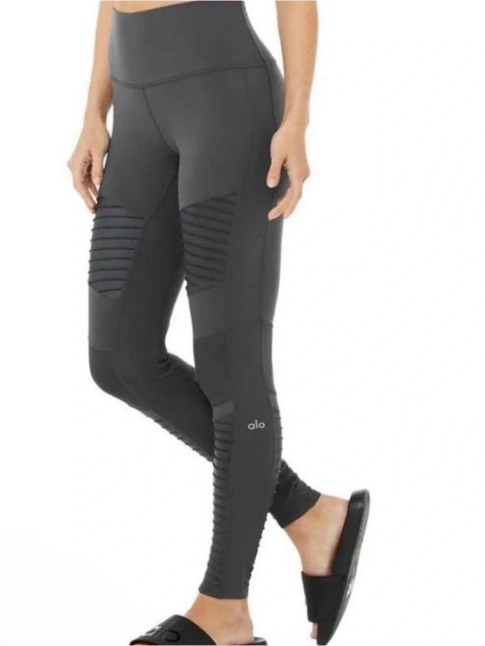 🩶🩶 ALO Yoga High-Waisted Dark Slate Gray Moto Leggings 🩶🩶